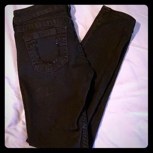 Black skinny true religion jeans!